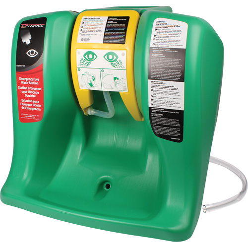 Dynamic Eyewash Station, Gravity-Fed, 16 gal. Capacity, Meets ANSI Z358.1 Les Fournitures Industrielles Méga