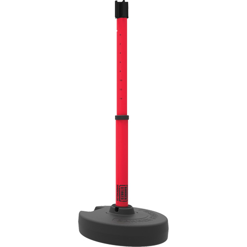 PLUS Barrier Post Set Receiver, 42" High, Red Les Fournitures Industrielles Méga