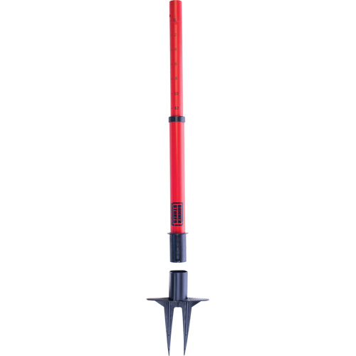 PLUS Barrier Post, 42" High, Red Les Fournitures Industrielles Méga