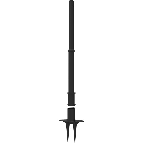 PLUS Barrier Posts, 42" High, Black Les Fournitures Industrielles Méga