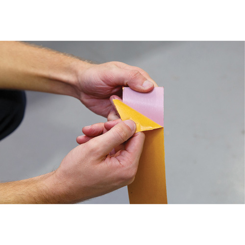 Tough-Mark Heavy-Duty Floor Marking, Rectangle, 48" L x 2" W, Yellow, Polyethylene Les Fournitures Industrielles Méga
