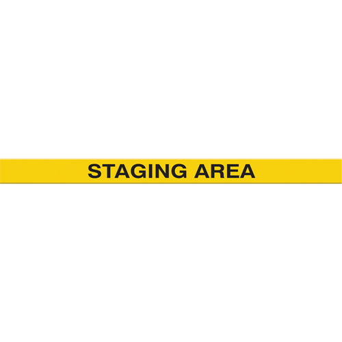 Tough-Mark Heavy-Duty Floor Marking, Rectangle, 48" L x 2" W, Yellow, Polyethylene Les Fournitures Industrielles Méga