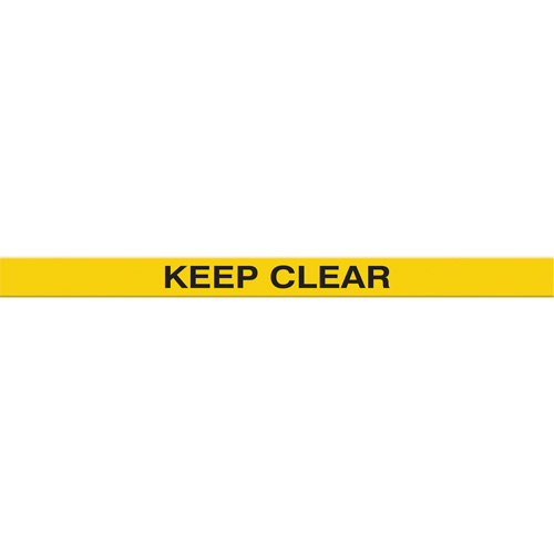 Tough-Mark Heavy-Duty Floor Marking, Rectangle, 48" L x 3" W, Yellow, Polyethylene Les Fournitures Industrielles Méga