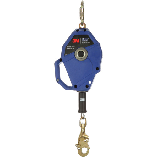 Cordage de s&eacute;curit&eacute; autor&eacute;tractable avec verrouillage intelligent, 20', Acier galvanis&eacute;, Pivotant Les Fournitures Industrielles Méga