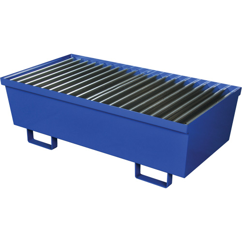 Steel Spill Containment Pallet, 74 US gal. Spill Capacity, 27" x 51.25" x 13" Les Fournitures Industrielles Méga