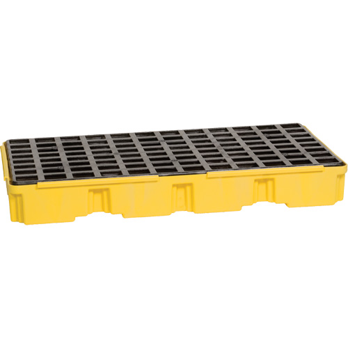 Modular Spill Platform, 30 US gal. Spill Capacity, 51.5" x 26.25" x 6.5" Les Fournitures Industrielles Méga