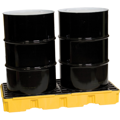 Modular Spill Platform, 30 US gal. Spill Capacity, 51.5" x 26.25" x 6.5" Les Fournitures Industrielles Méga