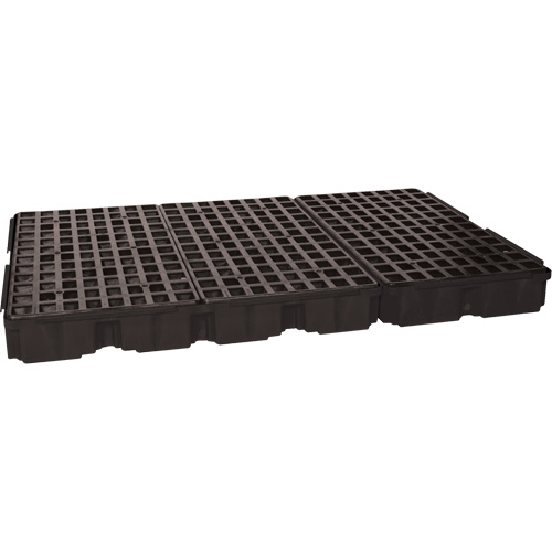 Modular Spill Platform, 88 US gal. Spill Capacity, 51.5" x 78.25" x 6.5" Les Fournitures Industrielles Méga