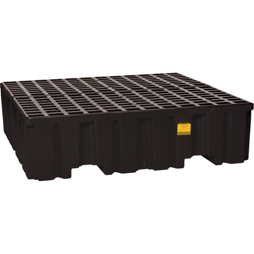 Spill Containment Pallet, 132 US gal. Spill Capacity, 51" x 52.5" x 13.75" Les Fournitures Industrielles Méga