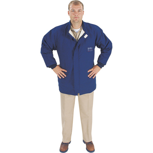 Veste de protection contre l'arc &eacute;lectrique, Moyen, Bleu, 40 cal/cm² Les Fournitures Industrielles Méga
