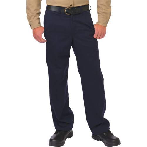 Pantalon de travail de protection contre l'arc &eacute;lectrique, 28, x 36, Bleu marin, 12,4 cal/cm2 Les Fournitures Industrielles Méga