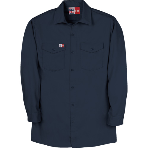 Arc Flash Work Shirt, Medium (Tall), Navy Blue Les Fournitures Industrielles Méga