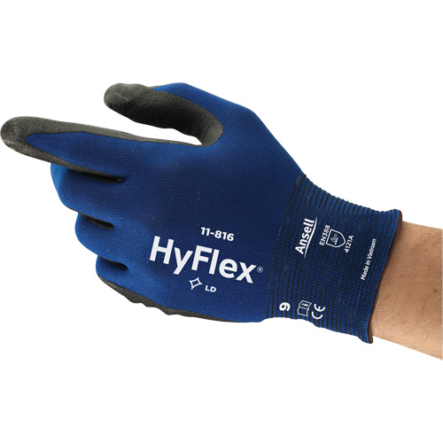 Gants HyFlex 11-816, 6, R&ecirc;vetement Mousse de nitrile, Calibre 18, Enveloppe en Nylon/Spand Les Fournitures Industrielles Méga