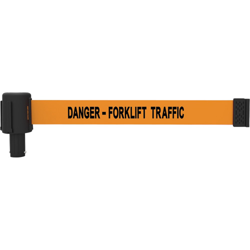 PLUS Banner Cassette, Danger - Forklift Traffic, 15', Orange Tape Les Fournitures Industrielles Méga