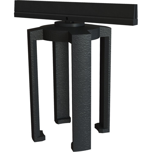 PLUS Barrier System Sign Bracket, Black Les Fournitures Industrielles Méga