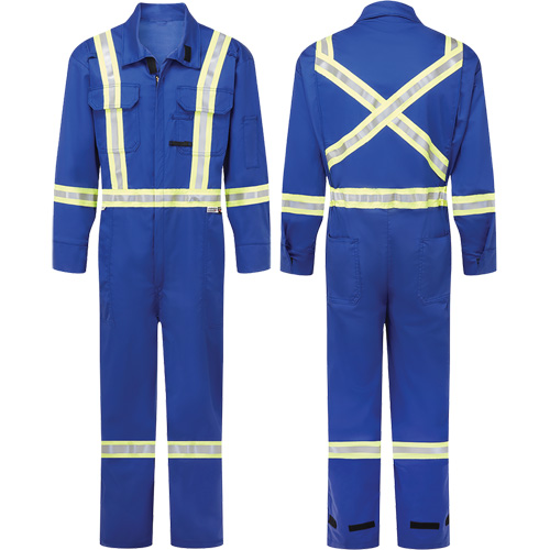 Avenger 7 oz. Flame Resistant Coveralls, Size 38 (Tall), Royal Blue Les Fournitures Industrielles Méga
