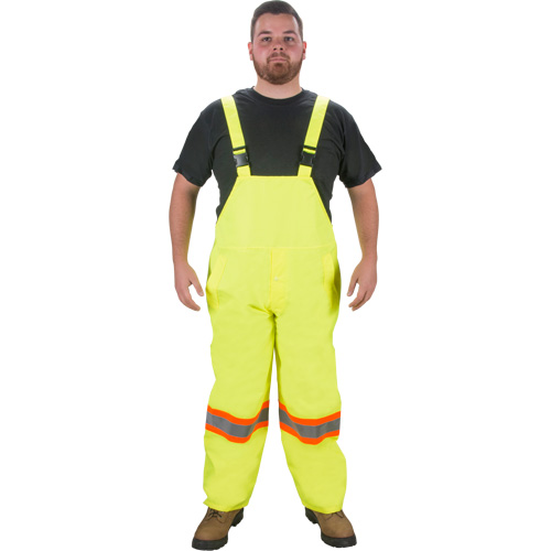 Salopette imperm&eacute;able RZ1000, Polyester, 3T-Grand, Jaune lime haute visibilit&eacute; Les Fournitures Industrielles Méga