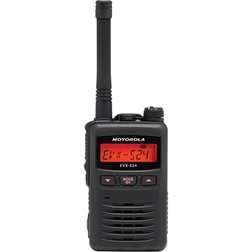 Radio portative de s&eacute;rie EVX-S24, Bande UHF, 256 canaux, Port&eacute;e 200 000 pi² Les Fournitures Industrielles Méga