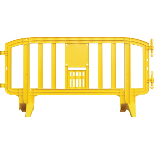 Movit Barricade, Interlocking, 78" L x 39" H, Yellow Les Fournitures Industrielles Méga