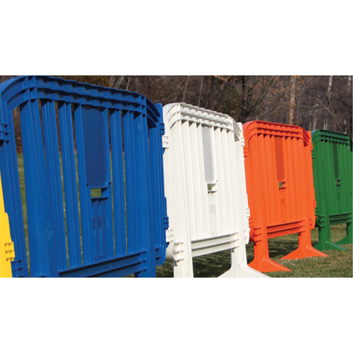 Barricade Minit, Emboîtables, 49" lo x 39" h, Vert Les Fournitures Industrielles Méga