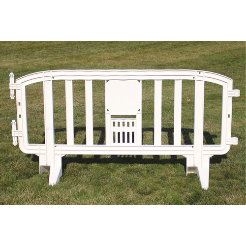 Movit Barricade, Interlocking, 78" L x 39" H, White Les Fournitures Industrielles Méga