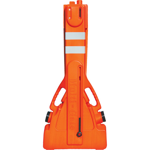 Multi-Gate Barricade, 43" H x 90" L, Orange Les Fournitures Industrielles Méga