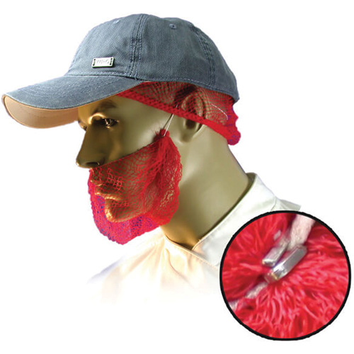 Filets &agrave; barbe jetables, Polypropyl&egrave;ne, Rouge Les Fournitures Industrielles Méga