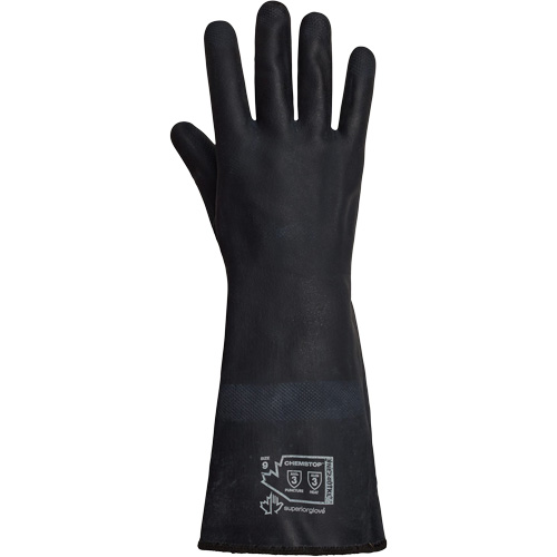 SolvStop Heady-Duty Chemical & Heat-Resistant Gloves, Neoprene, 8, Protects Up To 392° F (200° C) Les Fournitures Industrielles Méga
