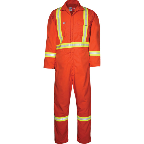 Combinaison non doubl&eacute;e Westex UltraSoft, Taille Moyen (grande taille), Orange, 8,7 cal/cm² Les Fournitures Industrielles Méga