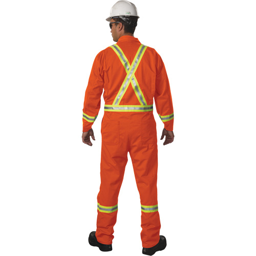 Combinaison non doubl&eacute;e Westex UltraSoft, Taille Moyen (grande taille), Orange, 8,7 cal/cm² Les Fournitures Industrielles Méga