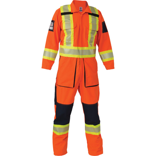 Ripstop Coveralls, Medium (Tall), High Visibility Orange Les Fournitures Industrielles Méga