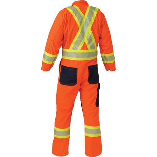 Ripstop Coveralls, Medium (Tall), High Visibility Orange Les Fournitures Industrielles Méga