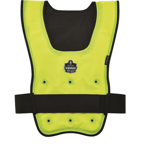 Chill-Its&reg; 6687 Economy Dry Evaporative Cooling Vest, Large/X-Large, High Visibility Lime-Yellow Les Fournitures Industrielles Méga