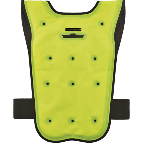 Chill-Its&reg; 6687 Economy Dry Evaporative Cooling Vest, Large/X-Large, High Visibility Lime-Yellow Les Fournitures Industrielles Méga