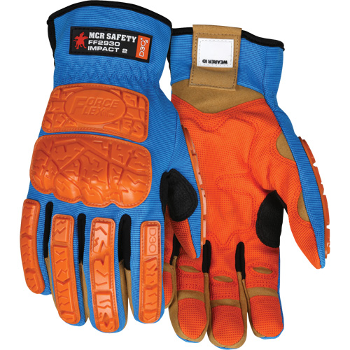 Forceflex&reg; Impact Gloves, Medium, Synthetic Palm, Slip-On Cuff Les Fournitures Industrielles Méga