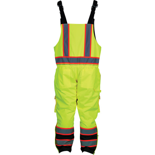 Insulated Overalls, Polyester/Polyurethane, Small, High Visibility Lime-Yellow Les Fournitures Industrielles Méga