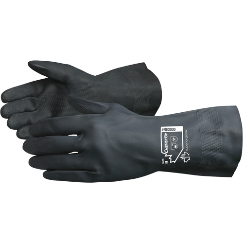 Chemstop Lined Chemical-Resistant Gloves, Size 7, 12" L, Neoprene, Flock-Lined Inner Lining, 30-mil Les Fournitures Industrielles Méga