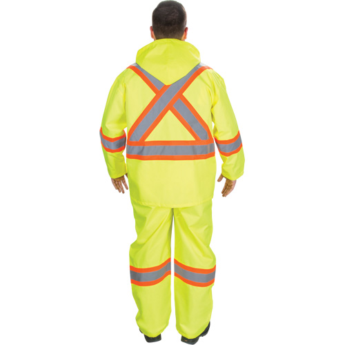 V&ecirc;tements imperm&eacute;ables RZ1000, Polyester, Grand, Jaune lime haute visibilit&eacute; Les Fournitures Industrielles Méga