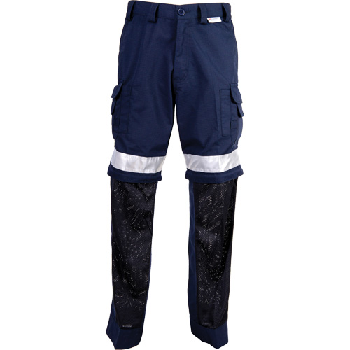 High Visibility Pants, Poly-Cotton, 34, Navy Blue Les Fournitures Industrielles Méga