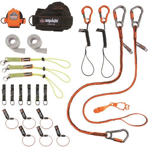 Trousse de longes de fixation d'outils pour charpentier et ouvrier 3183 Squids Les Fournitures Industrielles Méga