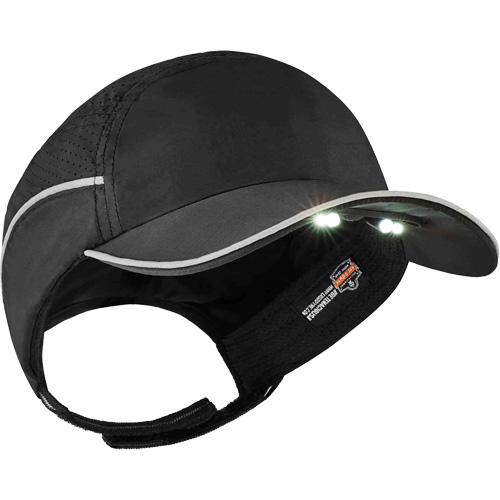 Casque antichocs l&eacute;ger avec lampe DEL 8965 Skullerz, Noir Les Fournitures Industrielles Méga