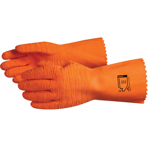 Chemstop Chemical Resistant Gloves, Size 8, 12" L, Latex, Cotton Jersey Inner Lining Les Fournitures Industrielles Méga