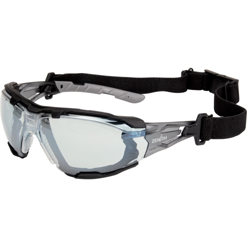 Z2900 Series Safety Glasses with Foam Gasket, Indoor/Outdoor Mirror Lens, Anti-Scratch, ANSI Z87+/Meets/Exceeds CSA Z94.3 Les Fournitures Industrielles Méga