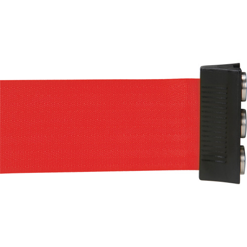 Cassette de ruban magn&eacute;tique pour barri&egrave;re de contr&ocirc;le des foules personnalis&eacute;e, 12', Ruban Rouge Les Fournitures Industrielles Méga