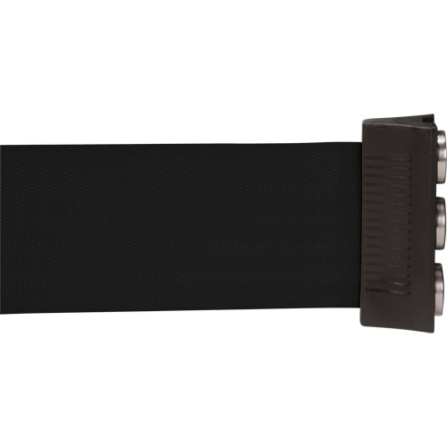 Cassette de ruban magn&eacute;tique pour barri&egrave;re de contr&ocirc;le des foules personnalis&eacute;e, 12', Ruban Noir Les Fournitures Industrielles Méga