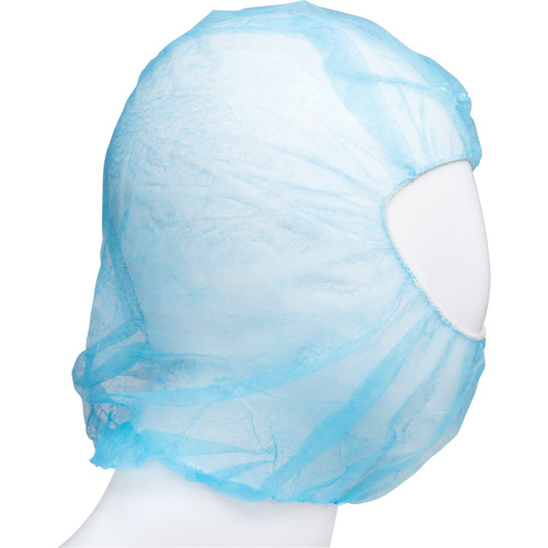 Disposable Hood, Polypropylene, Blue Les Fournitures Industrielles Méga