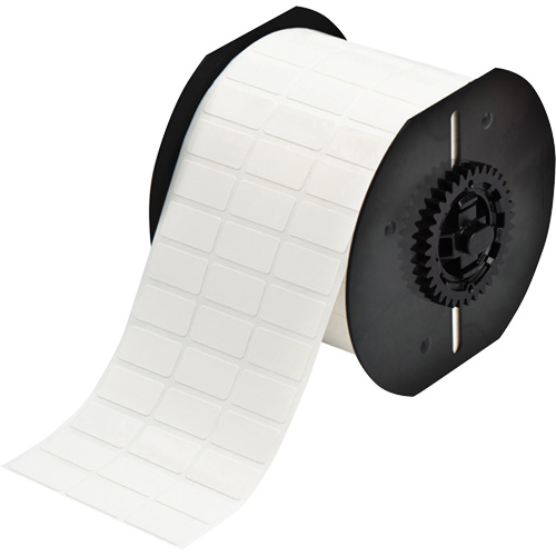 &eacute;tiquettes adh&eacute;sives repositionnables de s&eacute;rie B33, Vinyle, 1" lo x 0,5" h, Blanc Les Fournitures Industrielles Méga