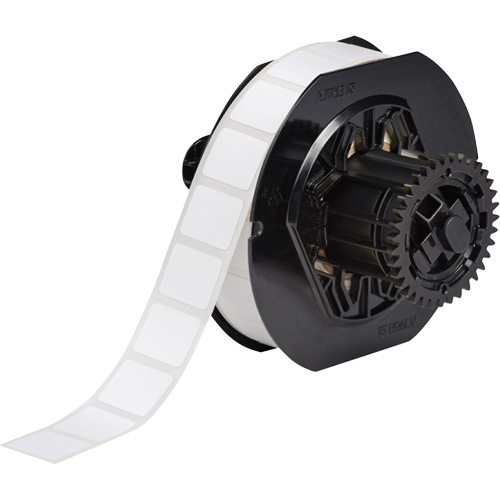 &eacute;tiquettes de laboratoire pour lames de microscope de s&eacute;rie B33, Polyester, 0,9" lo x 0,75" h, Blanc Les Fournitures Industrielles Méga