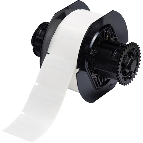 &eacute;tiquettes auto plastifiantes de s&eacute;rie B33, Vinyle, 1,75" lo x 1,5" h, Blanc Les Fournitures Industrielles Méga