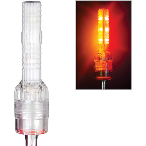 Tiges de s&eacute;curit&eacute; avec lumi&egrave;re DEL tr&egrave;s visibles Safety Whip Les Fournitures Industrielles Méga